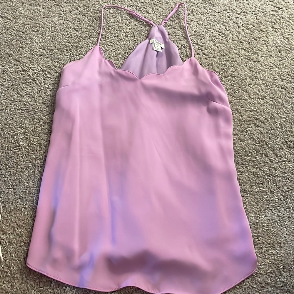 Jcrew scalloped tank top